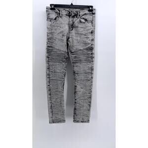 SOUTHPOLE Men's Gray Dyed Textured Denim Skinny Jeans SZ 30X30